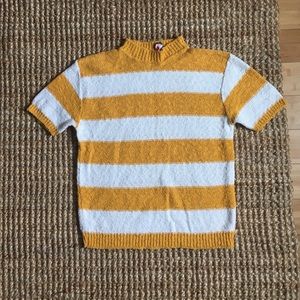 Vintage Stripe Mockneck Sweater